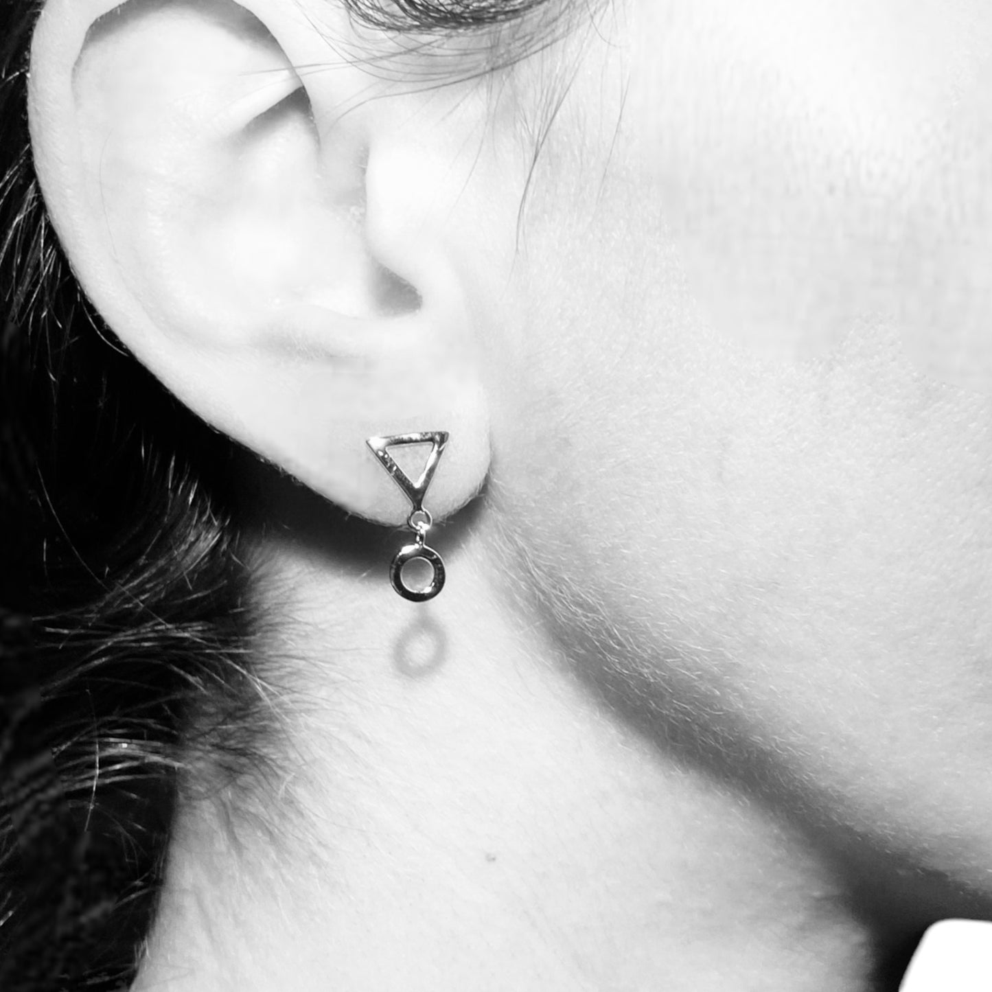 Ohrstecker Triangle meets Circle