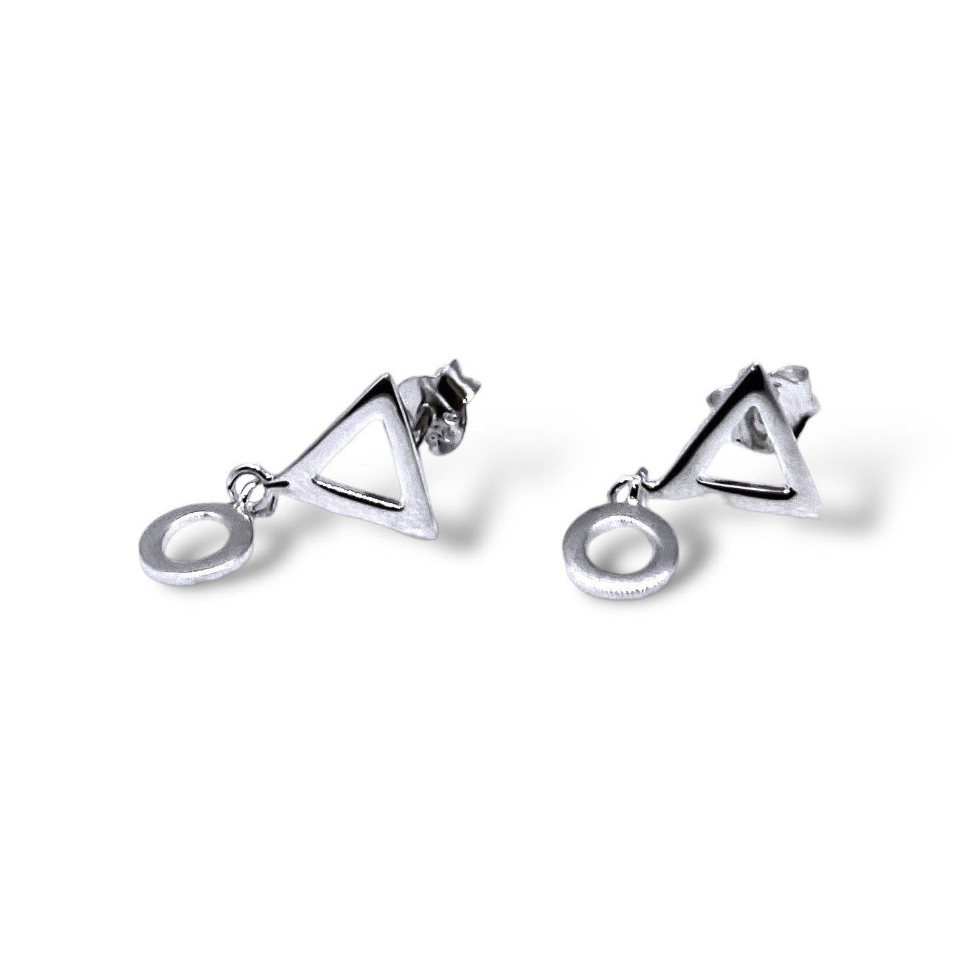 Ohrstecker Triangle meets Circle
